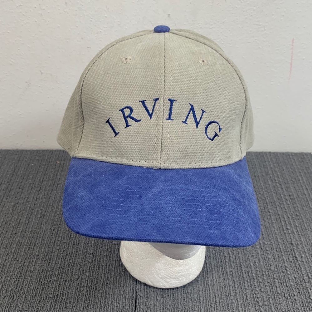 Irving Baseball Hat Mens OSFA Muted Green Blue Brim Strapback cap Toppers